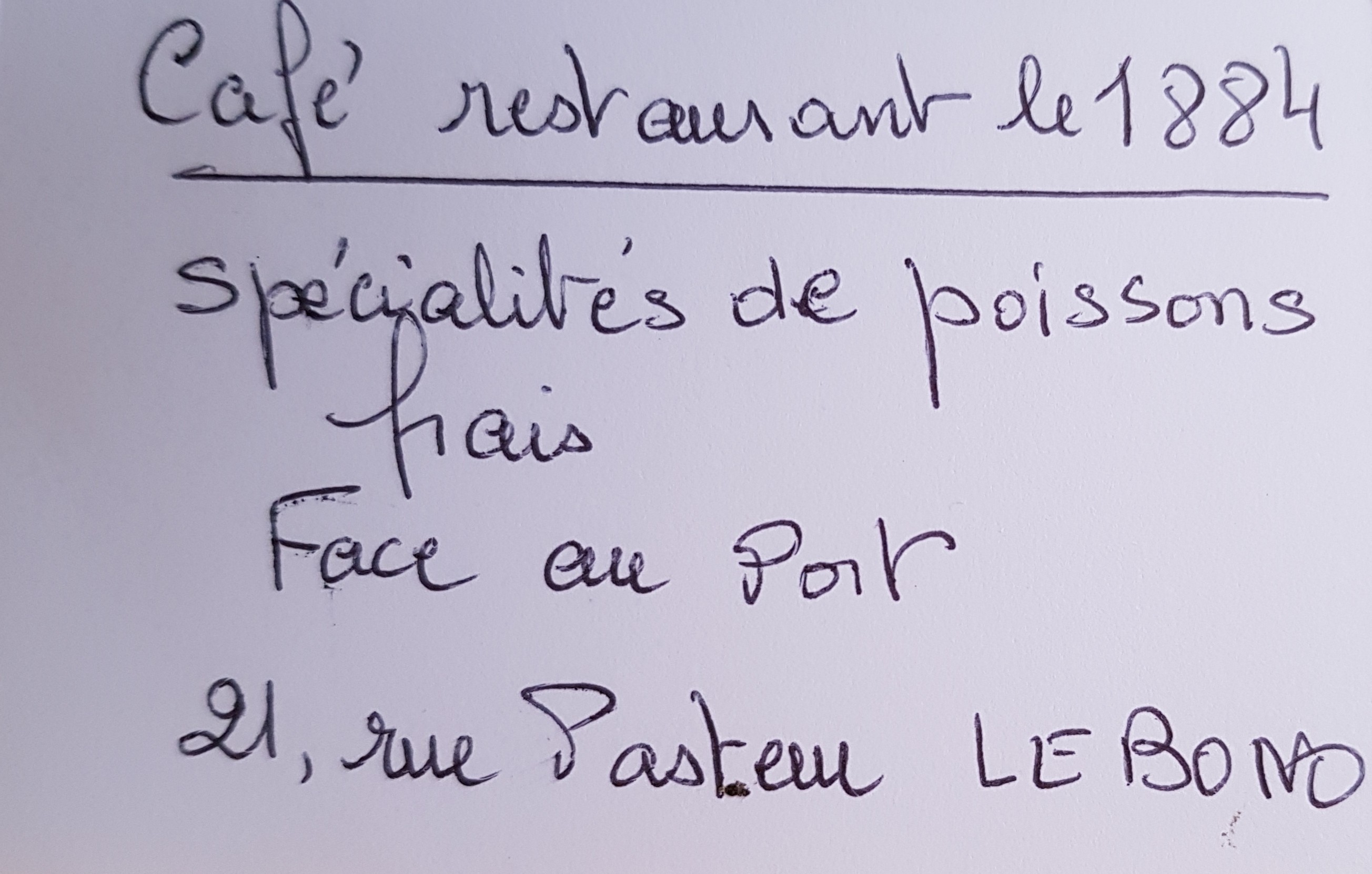 Restaurant rue pasteur